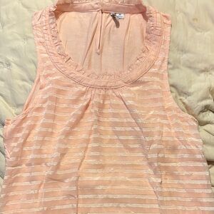 Elle Peach Color Sleeveless Top